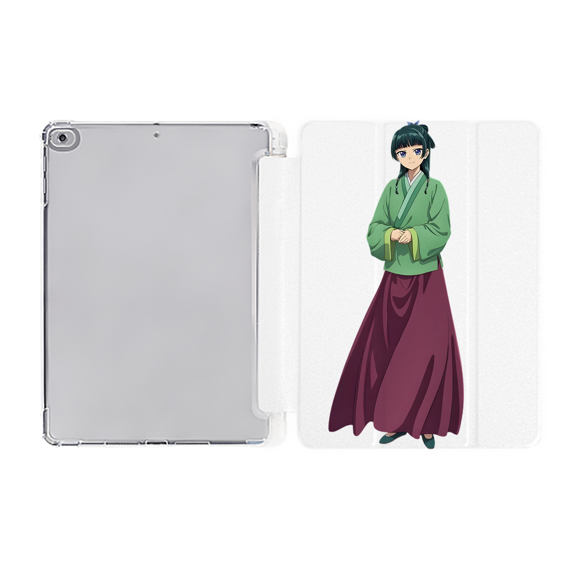 （画像用） 薬屋のひとりごと The Apothecary Diaries IPad ケース ペン収納付き 三つ折りスタンド PUレザー×シリコン 対応機種9.5/10.5/10.9インチ